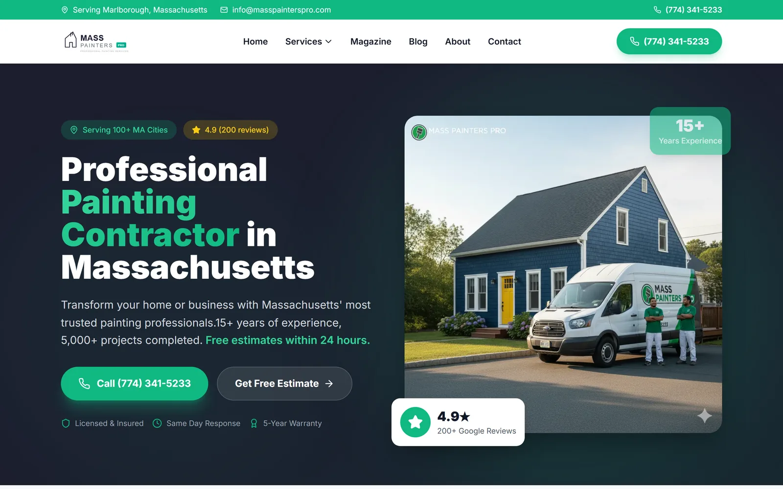 Site de Mass Painter Pro